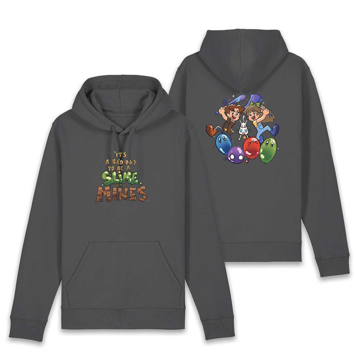 Grave of Slimes ホワイトパーカー Sサイズ Poxial 'Bad Day To Be A Slime' Hoodie – Creator Merch