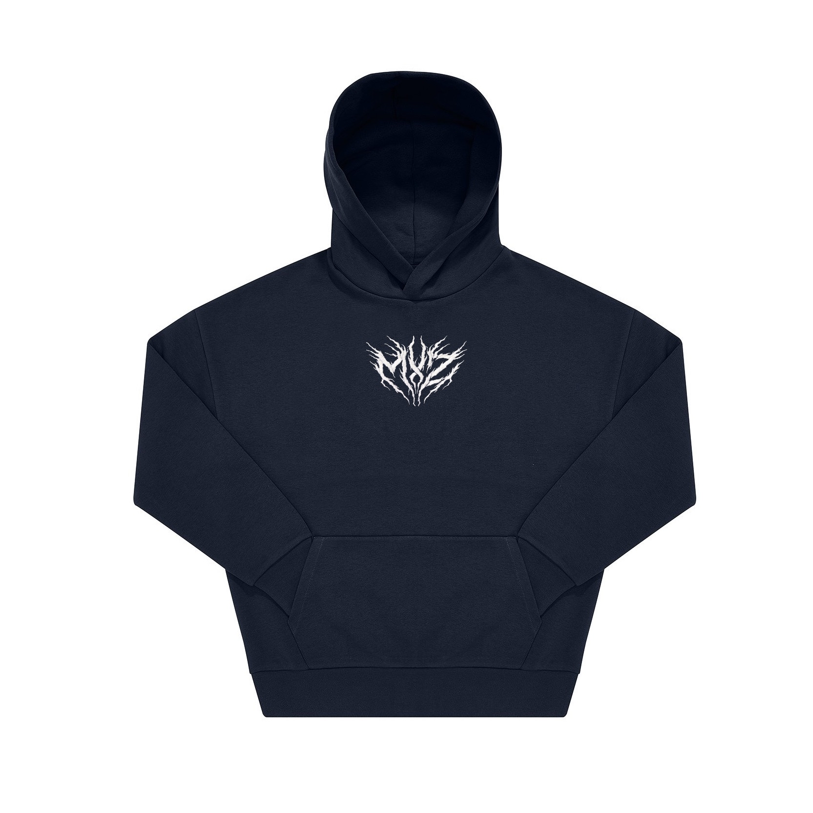 Embroidered MxZ Hoodie (Navy) – Creator Merch