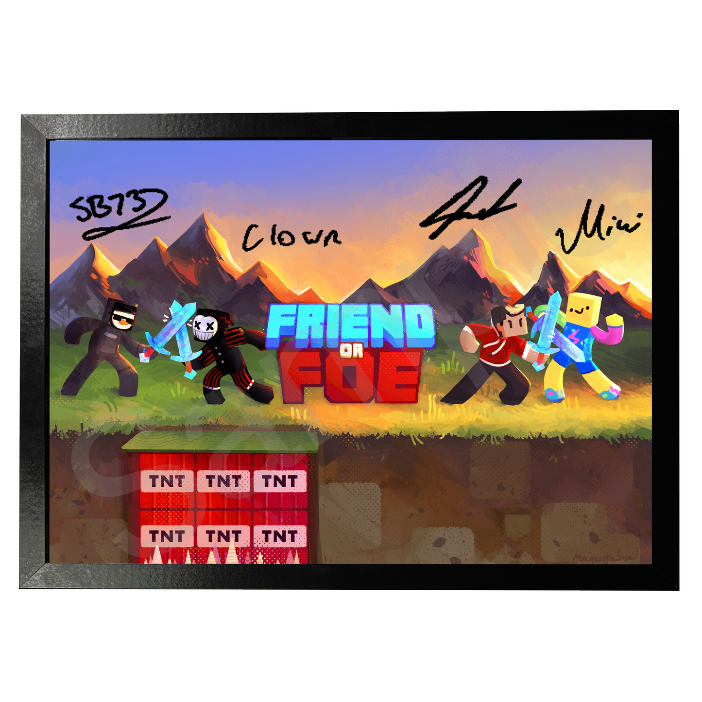 Hand-Signed | Official Friend or Foe Poster