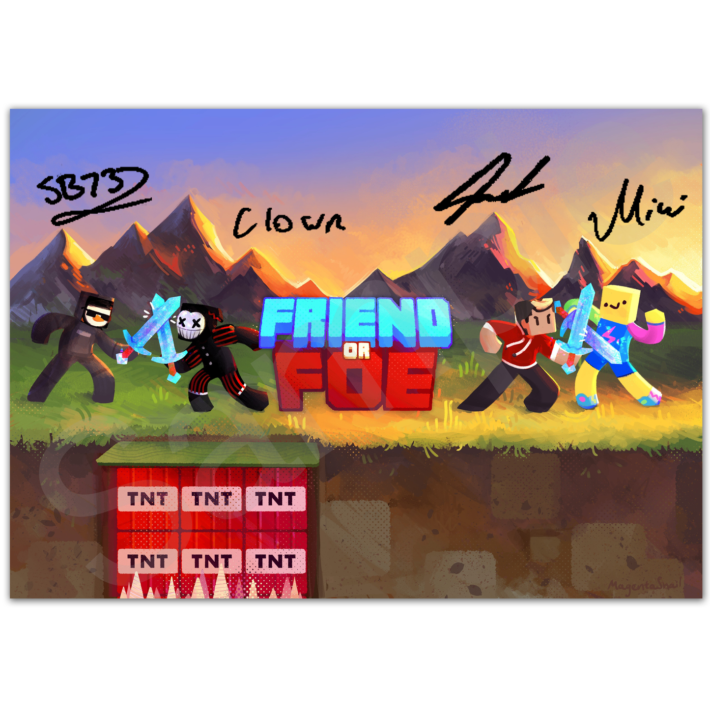 Hand-Signed | Official Friend or Foe Poster