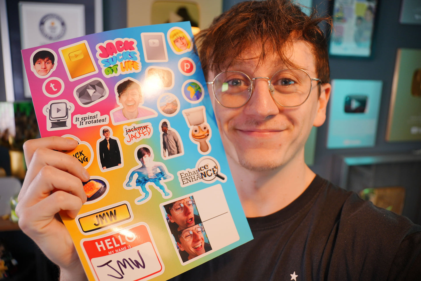 Hand-Signed | JackSucksAtLife 2025 Sticker Set