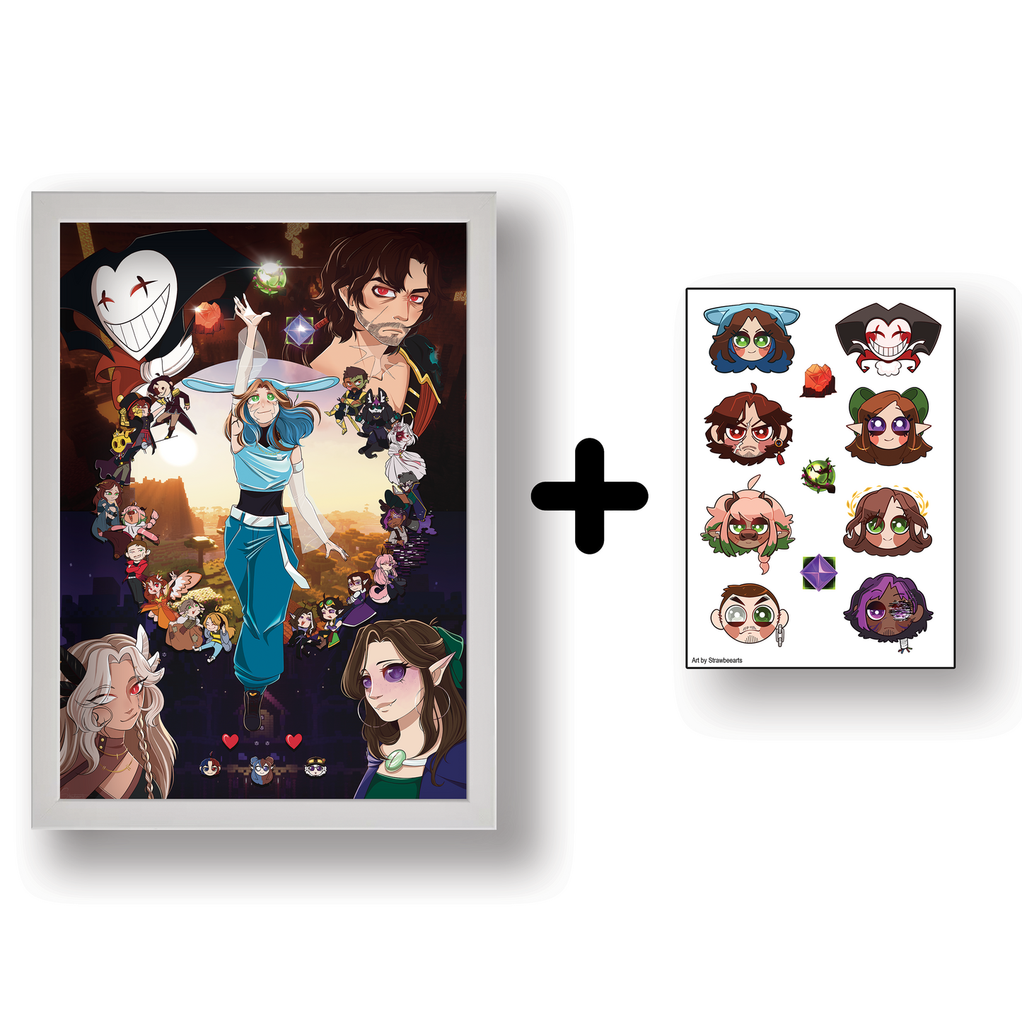 KSMP Poster and Sticker Sheet Bundle