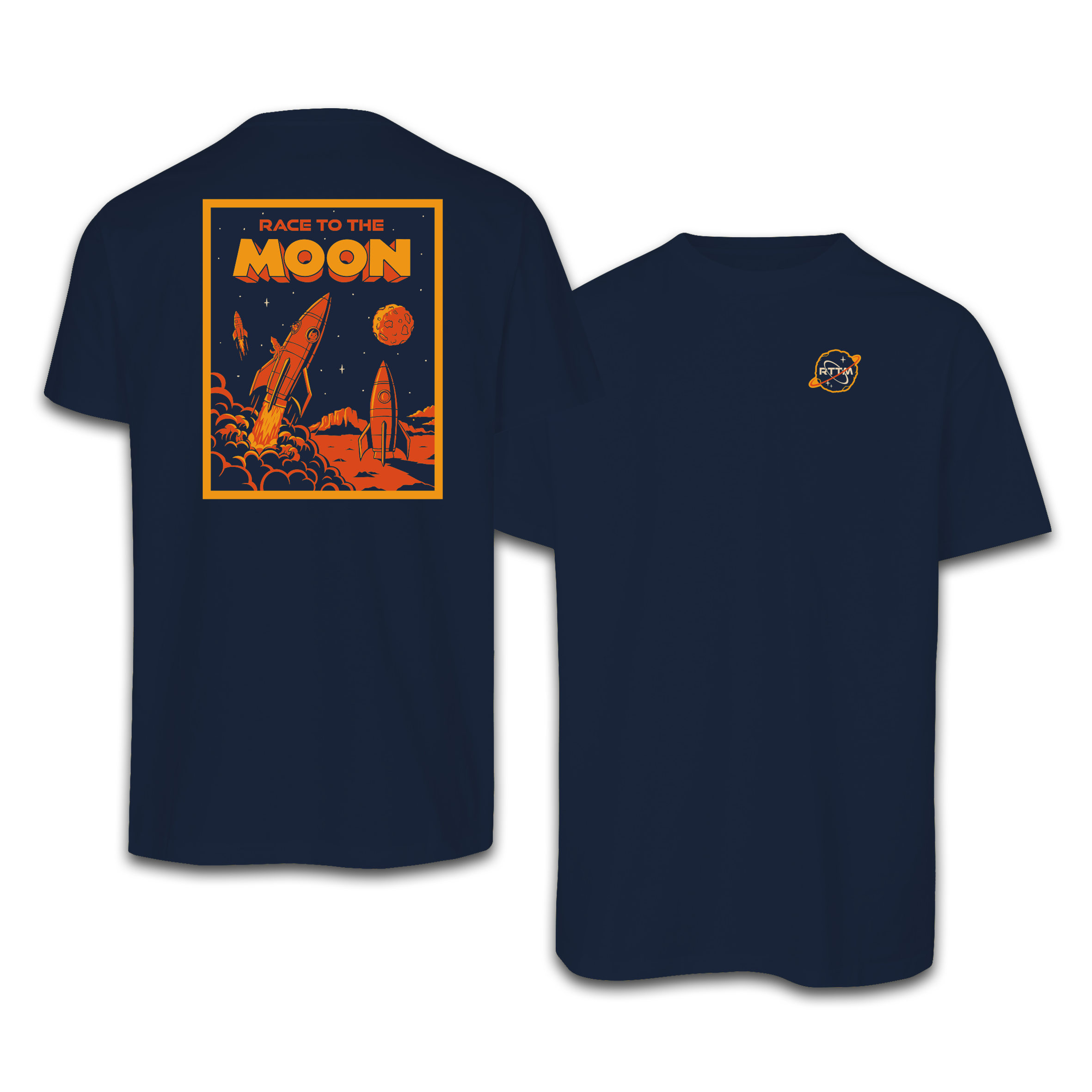 Race to the Moon T-Shirt by iBallisticSquid – Creator Merch