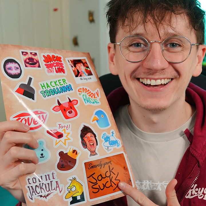 Hand-Signed | JackSucksAtLife 2026 Sticker Set