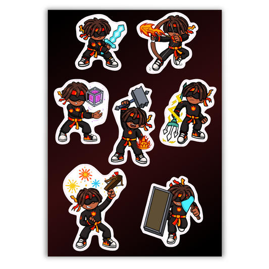FlameFrags Sticker Sheet