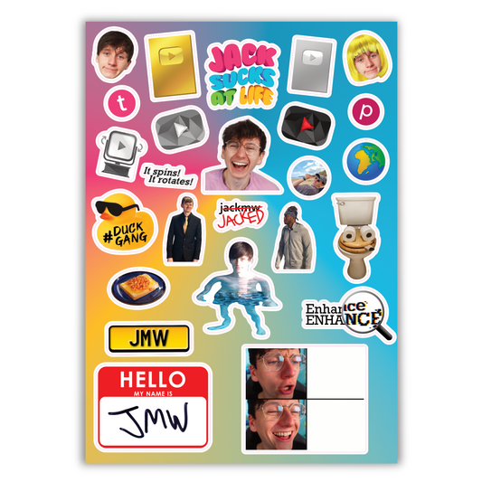 Hand-Signed | JackSucksAtLife 2025 Sticker Set