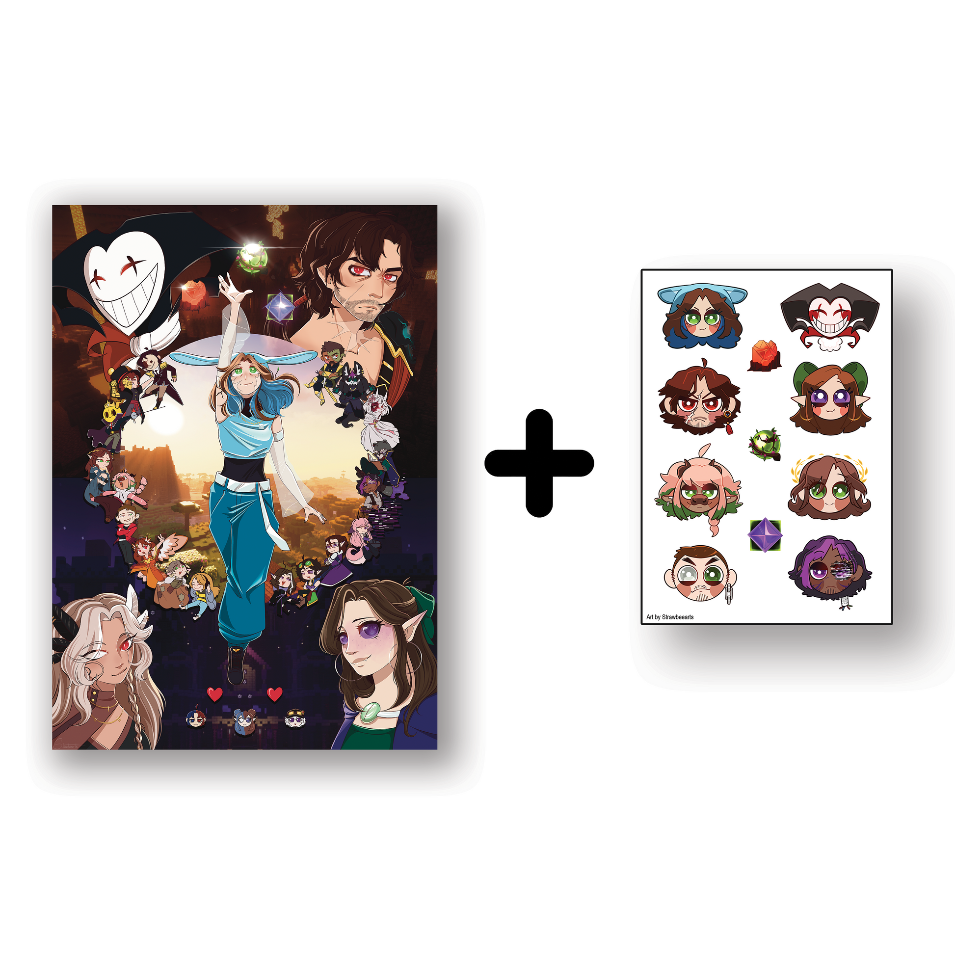 KSMP Poster and Sticker Sheet Bundle – Creator Merch