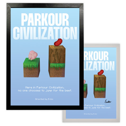Hand-Signed | Official Parkour Civilization Poster by Evbo