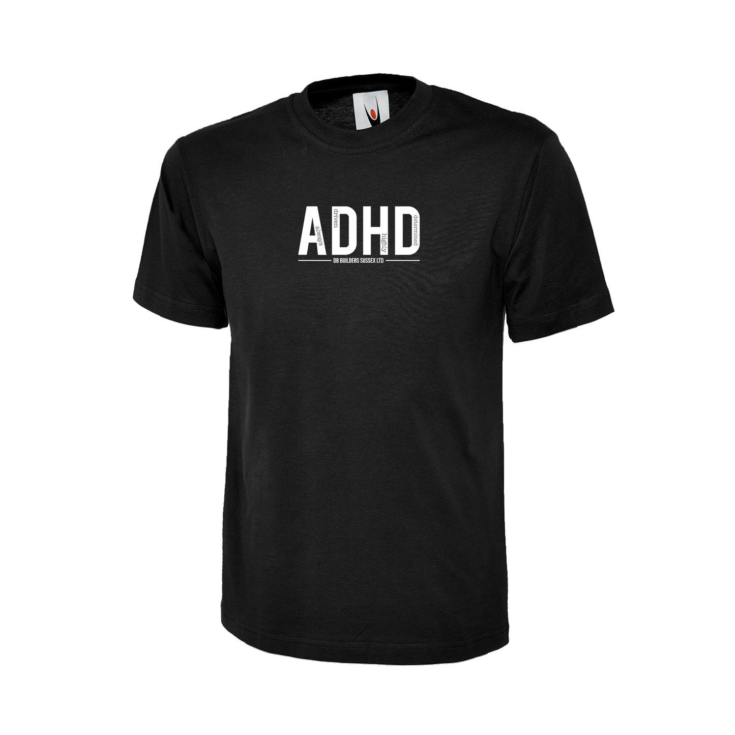 DB Builders ADHD Text T-Shirt