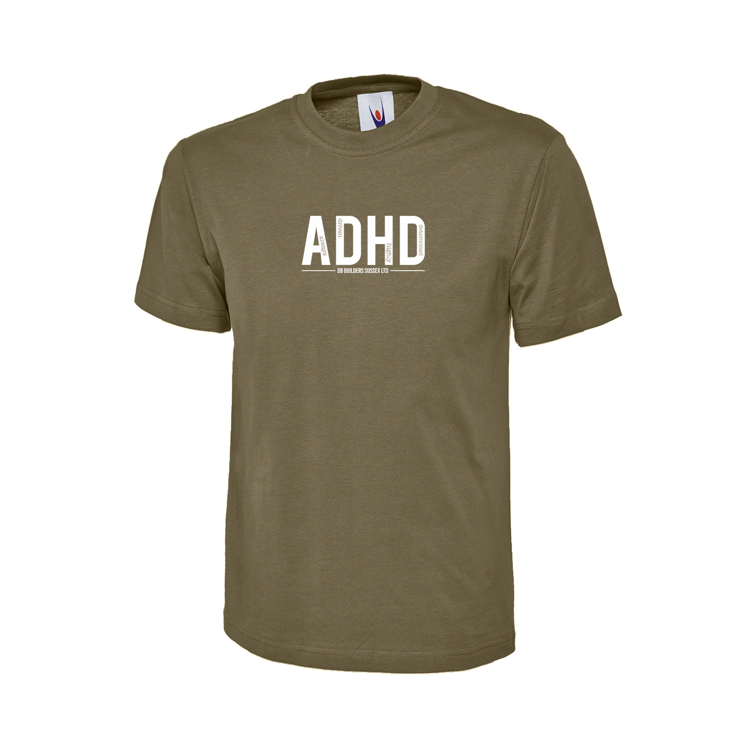 DB Builders ADHD Text T-Shirt