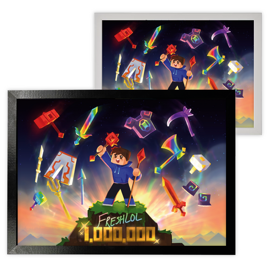 Digitally Signed | Freshlol 1 Million Subscribers Poster