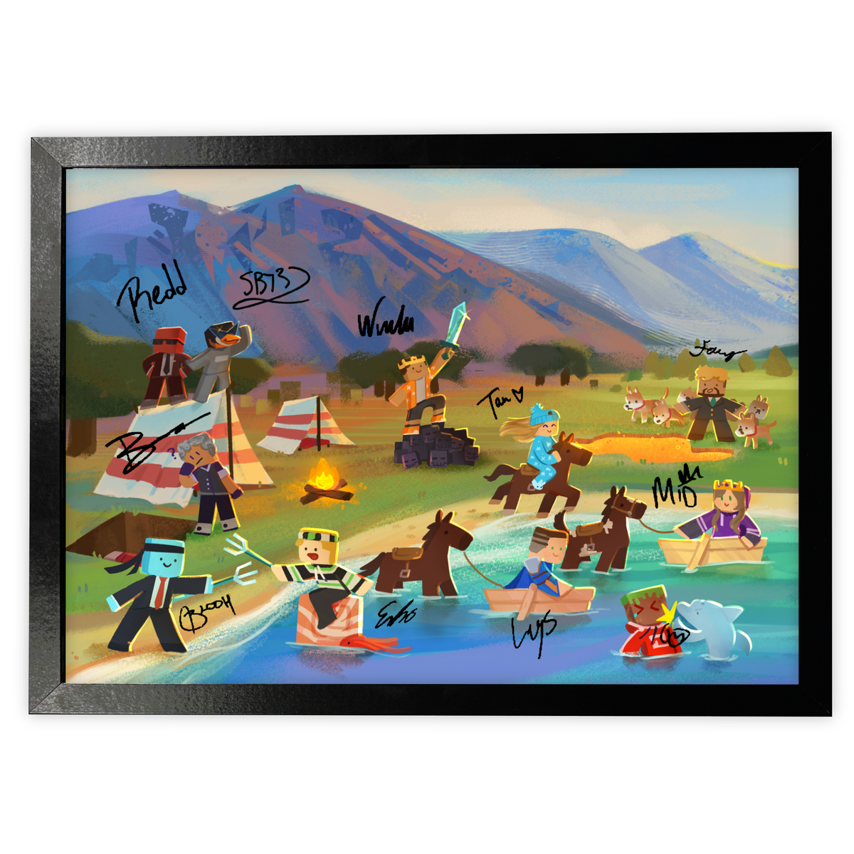 Hand-Signed | Naked and Afraid Poster (Red Team)