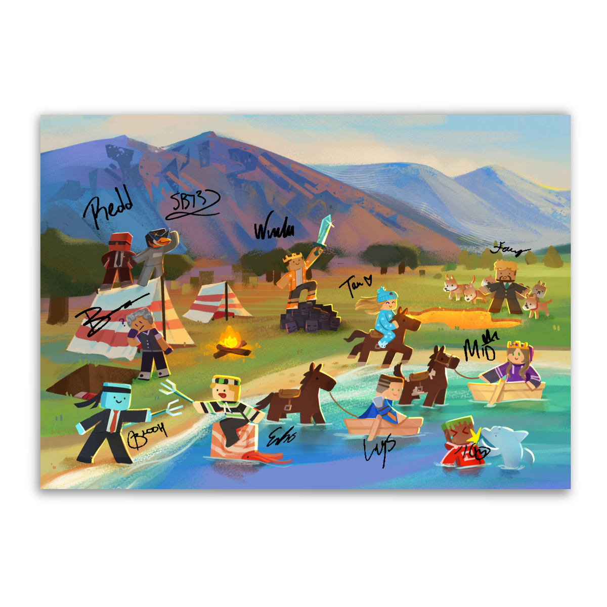 Hand-Signed | Naked and Afraid Poster (Red Team)