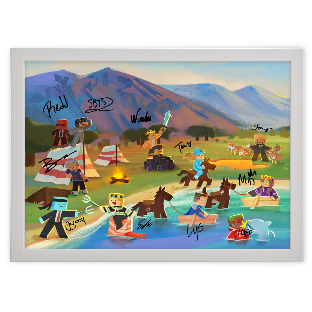 Hand-Signed | Naked and Afraid Poster (Red Team)
