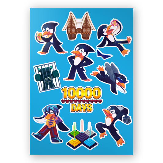 SB737 10,000 Days Sticker Sheet