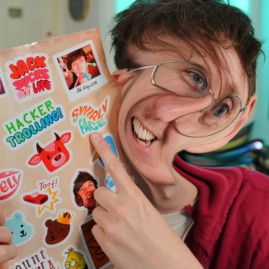 Hand-Signed | JackSucksAtLife 2026 Sticker Set